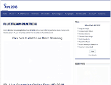 Tablet Screenshot of ipllivematch.com
